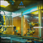 Screen shot of the Avazia Ltd website.