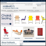 Screen shot of the Hubbards Office Furniture Ltd website.