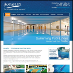 Screen shot of the Aquaflex Ltd website.