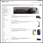 Screen shot of the K J Global Ltd website.