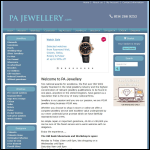 Screen shot of the Pa Jewellery website.