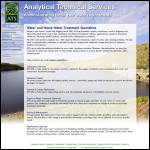 Screen shot of the Analytical Technical Services website.