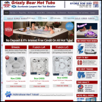 Screen shot of the The Grizzly Bear Hot Tub Company website.