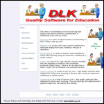 Screen shot of the D L K Ltd website.