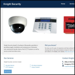 Screen shot of the Knight Security website.