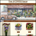 Screen shot of the The Flower Shop website.