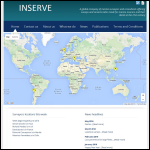 Screen shot of the Inserve Yachts website.
