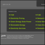 Screen shot of the P J M Advertising & Marketing website.