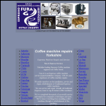 Screen shot of the Fura-g Espresso Services website.