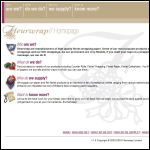 Screen shot of the Fleurwrap Ltd website.
