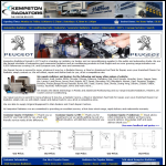 Screen shot of the Kempston Radiators website.