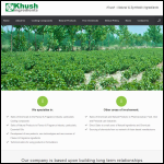 Screen shot of the Khush Ingredients Ltd website.