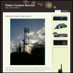 Screen shot of the Radio Contact Service website.