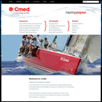 Screen shot of the C Med Ltd website.