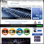 Screen shot of the Abbey Industrial Solutions Ltd website.