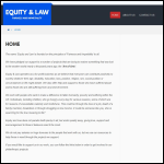 Screen shot of the Equity & Law website.