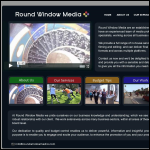 Screen shot of the Round Window Media Ltd website.