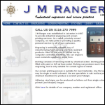 Screen shot of the J M Ranger Ltd website.