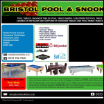 Screen shot of the Bristol Pool & Snooker website.
