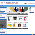 Screen shot of the The Business Supplies Group website.