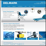 Screen shot of the Delmark Lifting Equipment Ltd website.