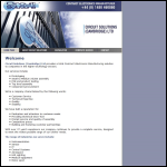 Screen shot of the Circuit Solutions (Cambridge) Ltd website.
