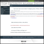 Screen shot of the Top Security Alarm Systems website.