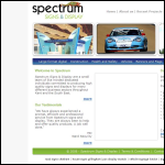 Screen shot of the Spectrum Signs & Display (Se) Ltd website.