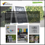 Screen shot of the Rainbow Chalk Markers Ltd website.