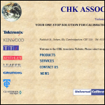Screen shot of the C H K Associates website.