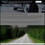 Screen shot of the Nordic Tyres (UK) Ltd website.