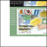 Screen shot of the Techniform Graphics Ltd website.