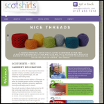 Screen shot of the Scotshirts website.