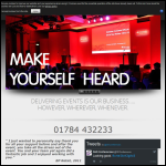 Screen shot of the D & D Conference & Event Management Ltd website.