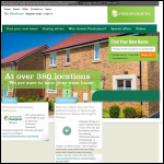 Screen shot of the Persimmon Homes Ltd website.