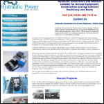 Screen shot of the Hydraulic Power Solutions Ltd website.