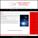 Screen shot of the Lindsey Fabrication & Engineering website.