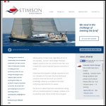 Screen shot of the Stimson Yachts Ltd website.