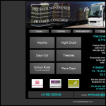 Screen shot of the Premier Minibuses website.