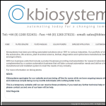Screen shot of the K Biosystems Ltd website.