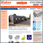 Screen shot of the Blakes of Farnham Ltd website.