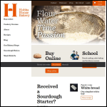 Screen shot of the Hobbs House Bakery website.