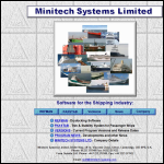 Screen shot of the Minitech Systems Ltd website.