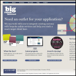 Screen shot of the Big Room Internet Ltd website.