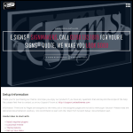 Screen shot of the E-signs Ltd website.