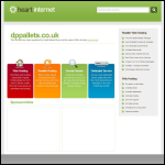 Screen shot of the D P Pallets Ltd website.