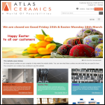 Screen shot of the Atlas Ceramics (South) Ltd website.