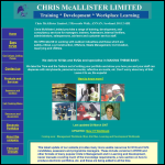 Screen shot of the Chris McAllister Associates website.