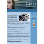 Screen shot of the Cowden Consulting Ltd website.