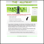 Screen shot of the The Allyway website.